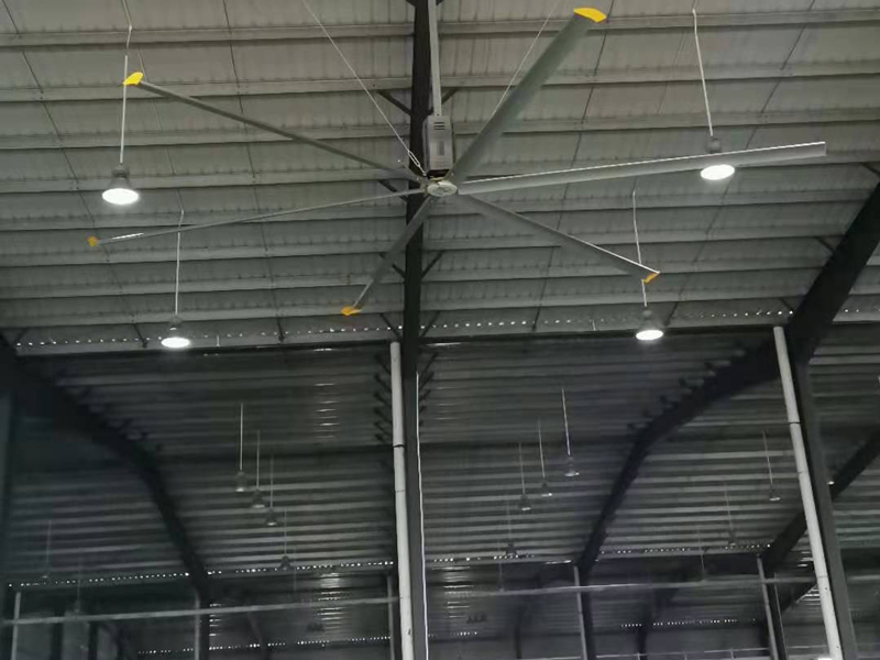 大型风扇_工业大风扇厂家_阳江注塑车间工业大风扇安装案例